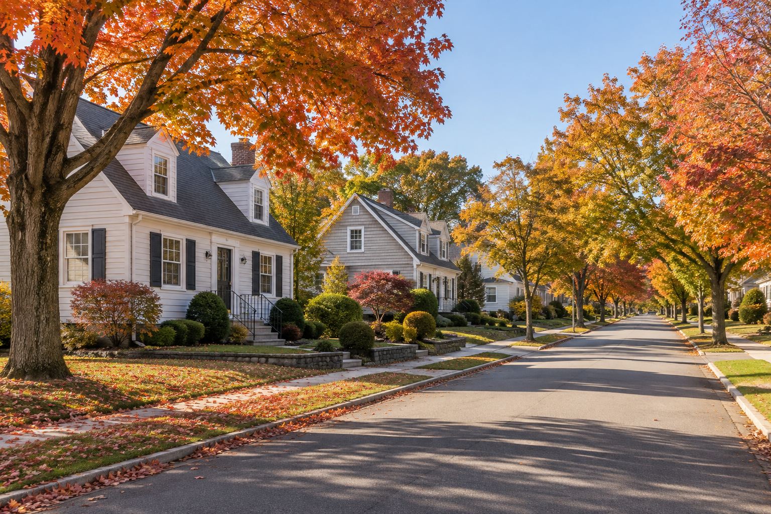 A brick colonial home in Cranston, illustrative